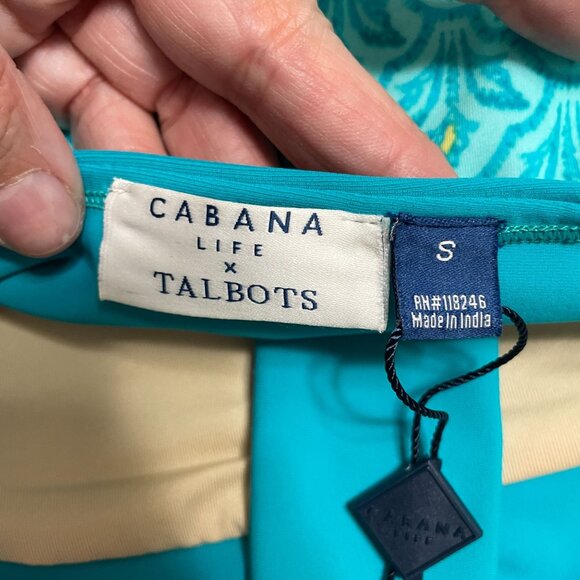 Talbots Cabana Life Swim Dress Halter Neck Built-in Briefs Turquoise Size S NWT‎ - Picture 7 of 11